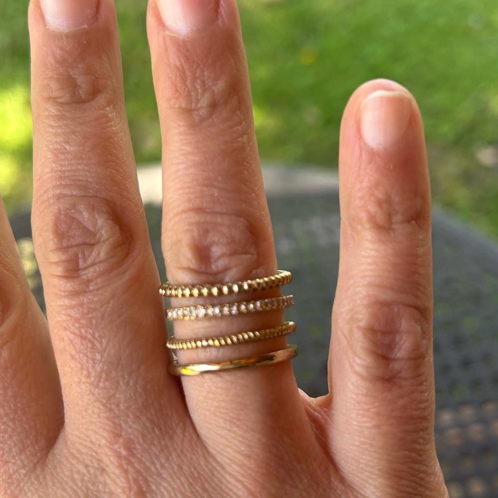 4-in-1 Gold Ring Set